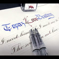 Transparent Parallel Pen Gothic Tibetan Calligraphy Pen Flat Nib Art Pen