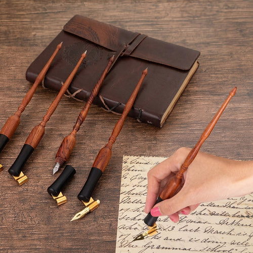 Ebony Dip Pen Straight Oblique Dual Purpose Pen Holder For English Calligraphy